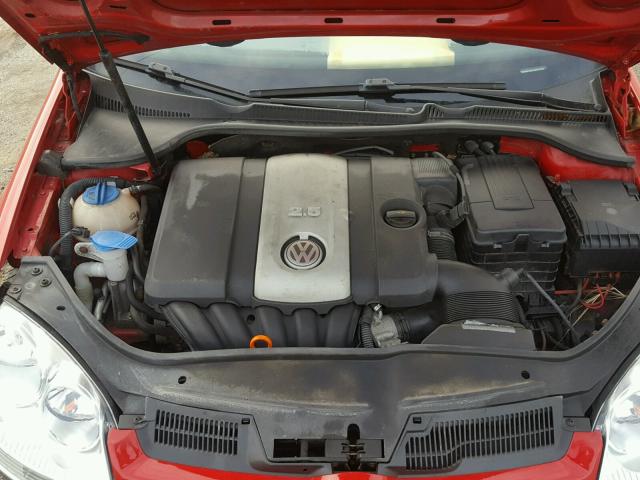 WVWDR71K97W037992 - 2007 VOLKSWAGEN RABBIT RED photo 7