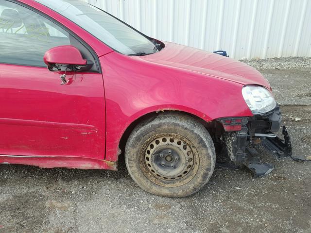 WVWDR71K97W037992 - 2007 VOLKSWAGEN RABBIT RED photo 9