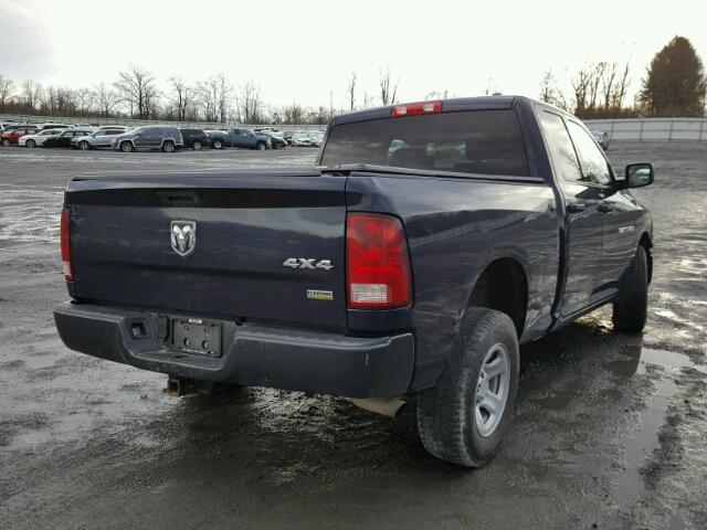 1C6RD7FP1CS247665 - 2012 DODGE RAM 1500 S BLUE photo 4