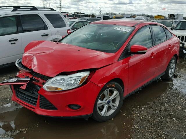 1FADP3F24DL302425 - 2013 FORD FOCUS RED photo 2