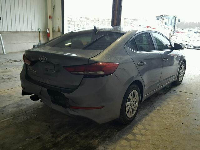 KMHD74LF9HU352935 - 2017 HYUNDAI ELANTRA SE GRAY photo 4