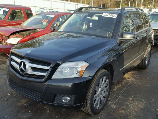 WDCGG8HB9BF593043 - 2011 MERCEDES-BENZ GLK 350 4M BLACK photo 2