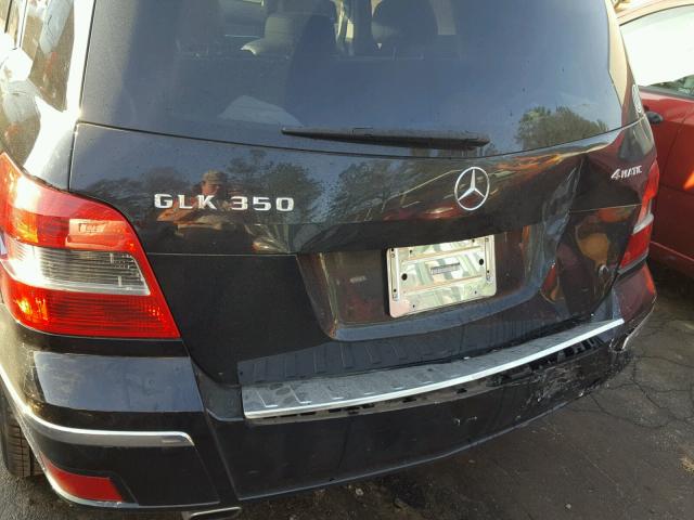 WDCGG8HB9BF593043 - 2011 MERCEDES-BENZ GLK 350 4M BLACK photo 9