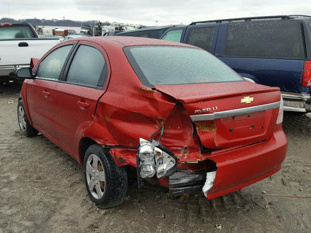KL1TD5DE4BB225251 - 2011 CHEVROLET AVEO LS 红色 照片 3