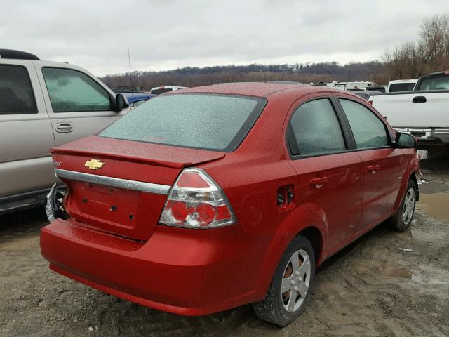KL1TD5DE4BB225251 - 2011 CHEVROLET AVEO LS 红色 照片 4