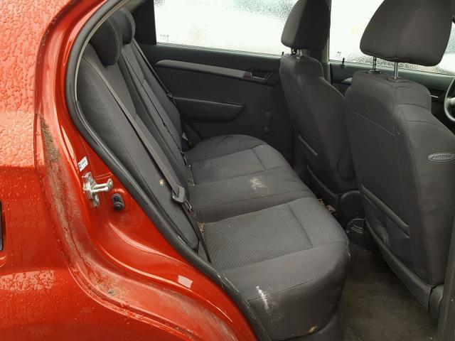 KL1TD5DE4BB225251 - 2011 CHEVROLET AVEO LS 红色 照片 6