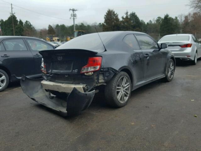 JTKJF5C78D3050876 - 2013 TOYOTA SCION TC BLACK photo 4