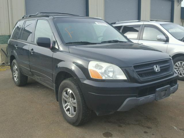 2HKYF18644H550844 - 2004 HONDA PILOT EXL BLACK photo 1