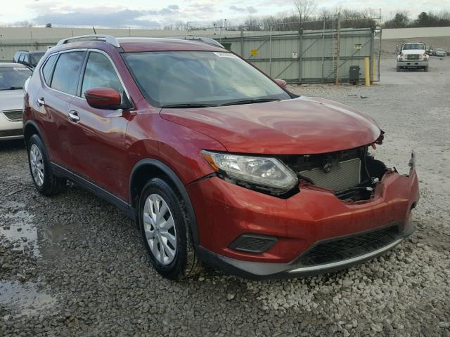 KNMAT2MT3GP632777 - 2016 NISSAN ROGUE S RED photo 1
