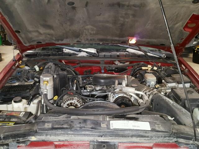 1GNDT13W5X2112362 - 1999 CHEVROLET BLAZER RED photo 7