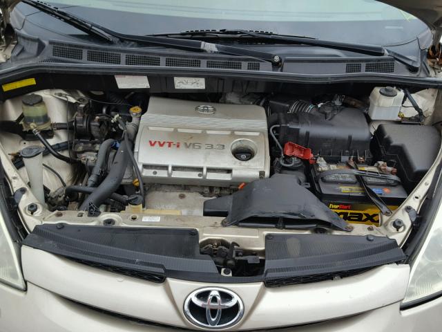 5TDZA23C86S394746 - 2006 TOYOTA SIENNA CE GOLD photo 7