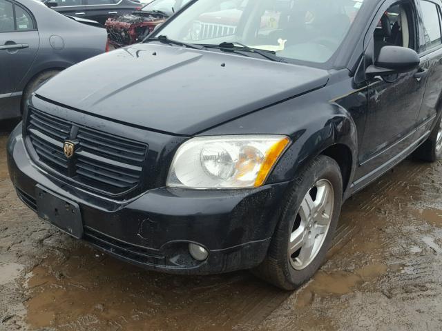 1B3HB48B17D561760 - 2007 DODGE CALIBER SX BLACK photo 9