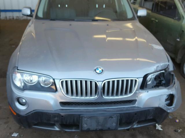 WBXPC93427WF02174 - 2007 BMW X3 3.0SI BLUE photo 7