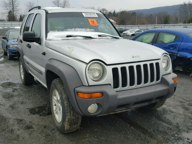 1J4GL48K24W223110 - 2004 JEEP LIBERTY SP SILVER photo 1