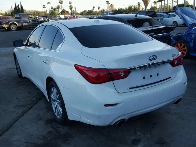 JN1BV7AP6FM347979 - 2015 INFINITI Q50 BASE WHITE photo 3