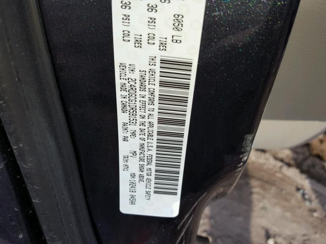 2C4RDGCG1DR591531 - 2013 DODGE GRAND CARA GRAY photo 10