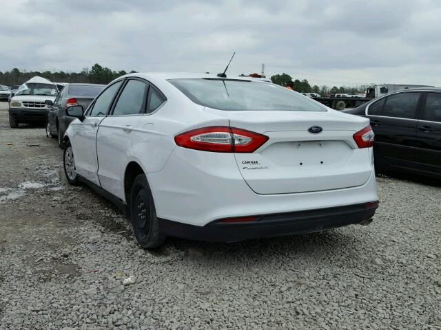 1FA6P0G77E5366563 - 2014 FORD FUSION S WHITE photo 3