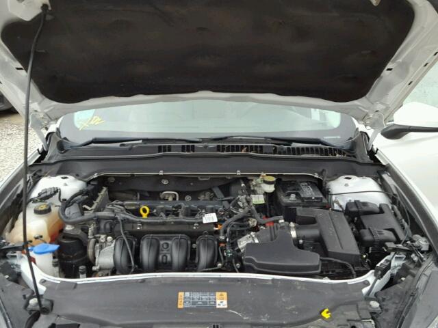 1FA6P0G77E5366563 - 2014 FORD FUSION S WHITE photo 7