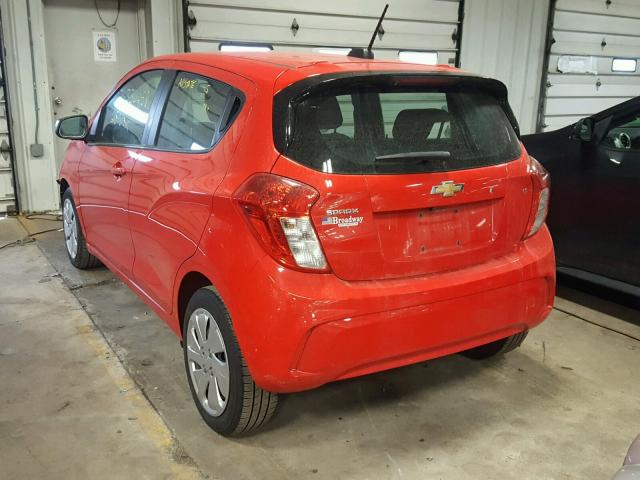 KL8CB6SA0GC613687 - 2016 CHEVROLET SPARK LS RED photo 3