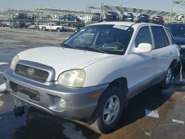 KM8SC73D22U325294 - 2002 HYUNDAI SANTA FE G WHITE photo 2