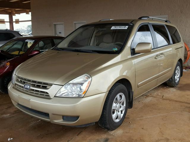 KNDMG4C30A6356831 - 2010 KIA SEDONA LX TAN photo 2