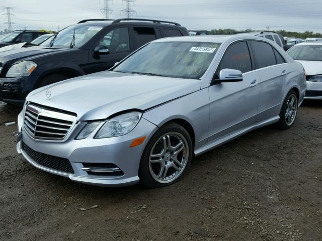 WDDHF8JB4DA731570 - 2013 MERCEDES-BENZ E 350 4MAT SILVER photo 2