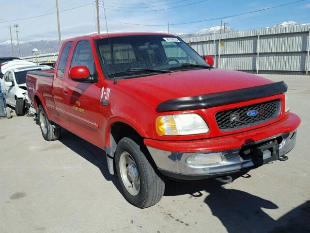 1FTDX18W0VKD19566 - 1997 FORD F150 RED photo 1