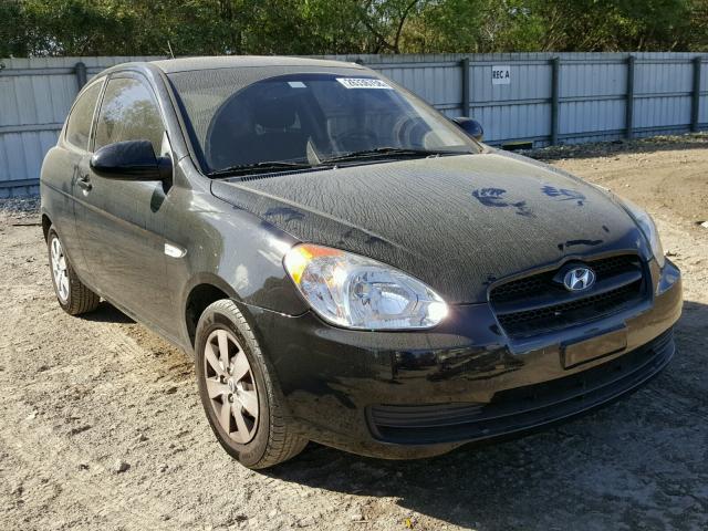 KMHCM36C99U139436 - 2009 HYUNDAI ACCENT GS BLACK photo 1