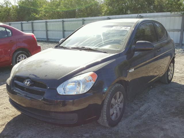 KMHCM36C99U139436 - 2009 HYUNDAI ACCENT GS BLACK photo 2