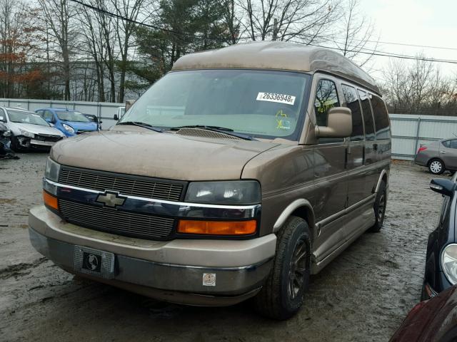 1GBFH15T341213623 - 2004 CHEVROLET EXPRESS G1 BROWN photo 2