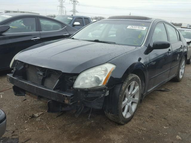 1N4BA41EX7C837019 - 2007 NISSAN MAXIMA SE BLACK photo 2