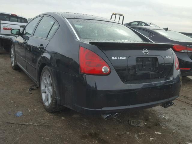 1N4BA41EX7C837019 - 2007 NISSAN MAXIMA SE BLACK photo 3