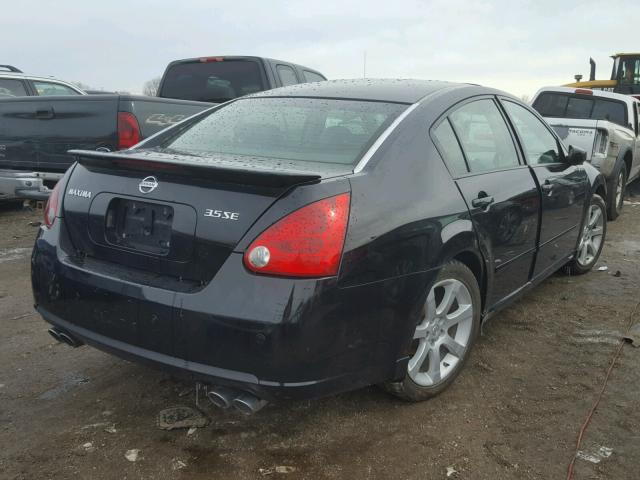 1N4BA41EX7C837019 - 2007 NISSAN MAXIMA SE BLACK photo 4