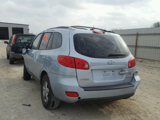 5NMSG13D97H091868 - 2007 HYUNDAI SANTA FE G SILVER photo 3