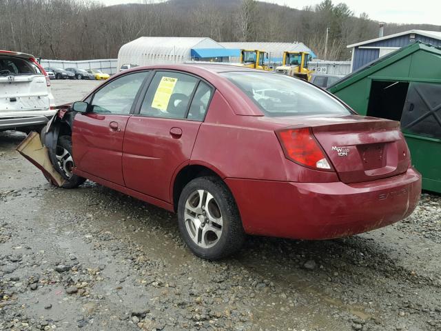 1G8AL52FX5Z127278 - 2005 SATURN ION LEVEL RED photo 3