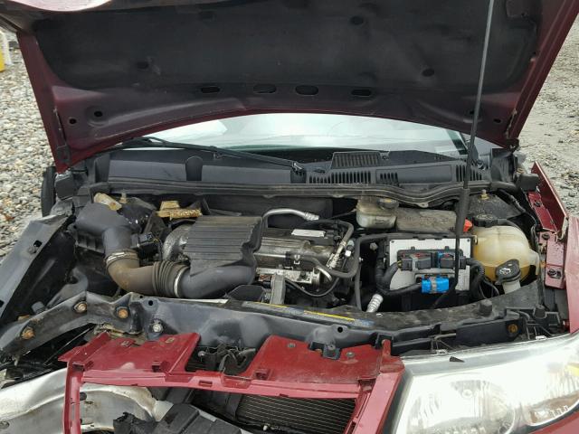 1G8AL52FX5Z127278 - 2005 SATURN ION LEVEL RED photo 7