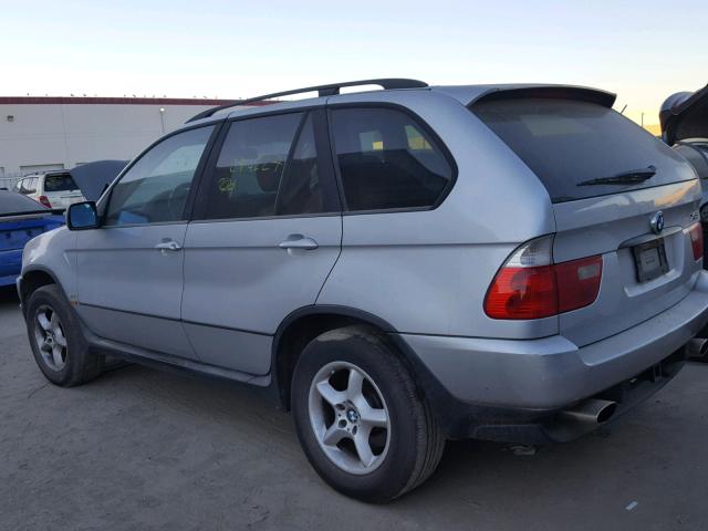 5UXFA53522LP35882 - 2002 BMW X5 3.0I SILVER photo 3