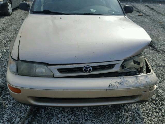 1NXBA02E8TZ493773 - 1996 TOYOTA COROLLA BEIGE photo 7