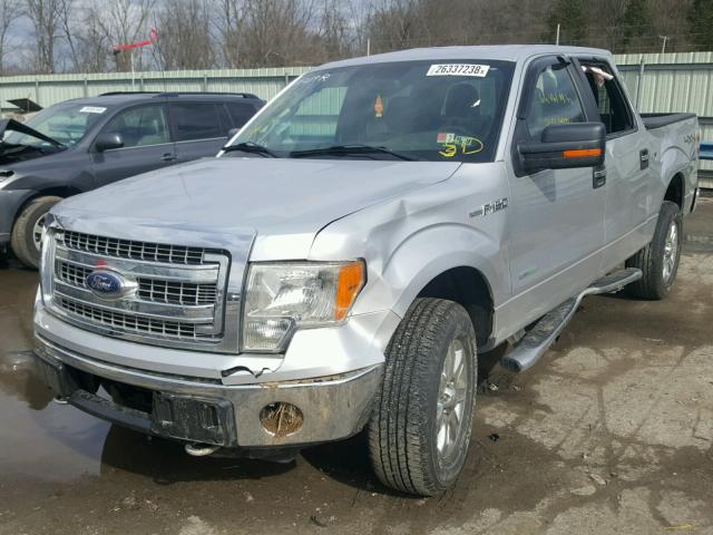 1FTFW1ET0DFB17694 - 2013 FORD F150 SUPER SILVER photo 2