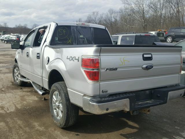 1FTFW1ET0DFB17694 - 2013 FORD F150 SUPER SILVER photo 3