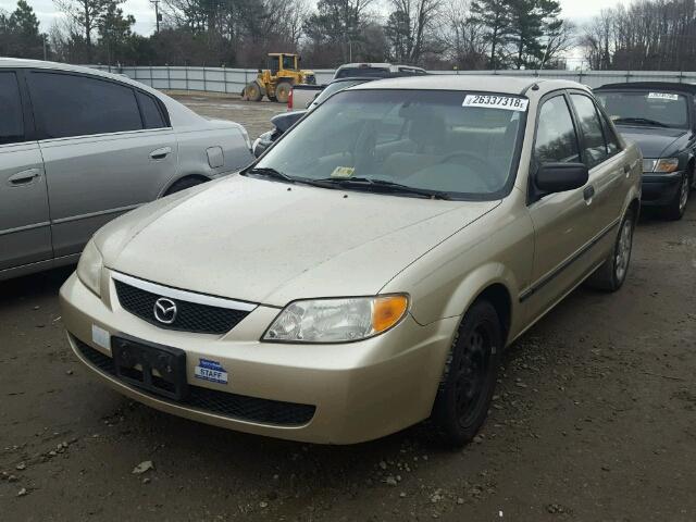 JM1BJ225320567395 - 2002 MAZDA PROTEGE DX TAN photo 2