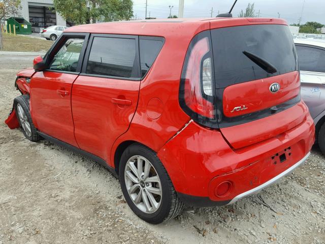 KNDJP3A52H7425573 - 2017 KIA SOUL + RED photo 3