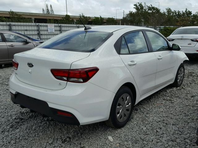 3KPA24AB3JE079159 - 2018 KIA RIO LX Սպիտակ լուսանկար 4