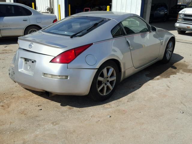 JN1AZ34E63T012158 - 2003 NISSAN 350Z COUPE SILVER photo 4