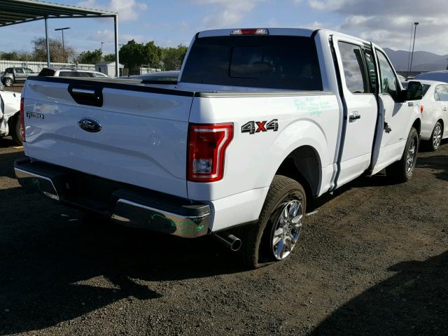 1FTEW1EG9HKD25486 - 2017 FORD F150 SUPER WHITE photo 4