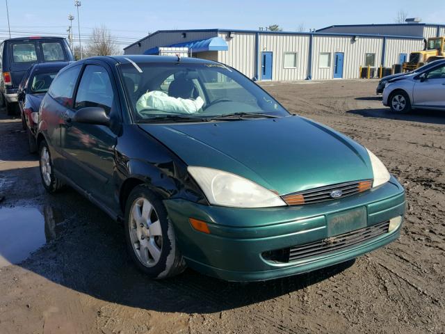 3FAFP31341R202587 - 2001 FORD FOCUS ZX3 GREEN photo 1