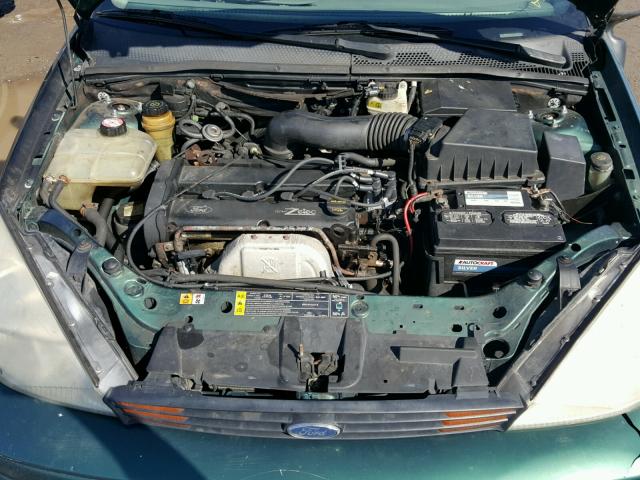 3FAFP31341R202587 - 2001 FORD FOCUS ZX3 GREEN photo 7