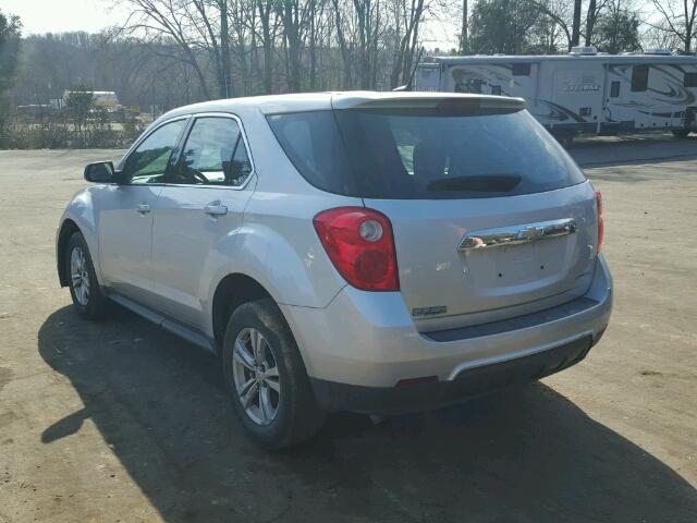 1GNALBEK3DZ134043 - 2013 CHEVROLET EQUINOX LS SILVER photo 3