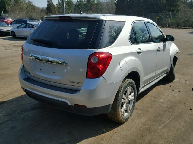 1GNALBEK3DZ134043 - 2013 CHEVROLET EQUINOX LS SILVER photo 4