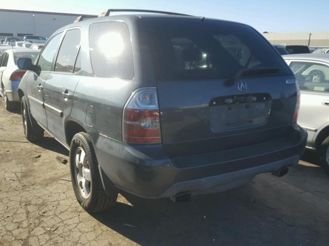 2HNYD18205H501566 - 2005 ACURA MDX BLUE photo 3